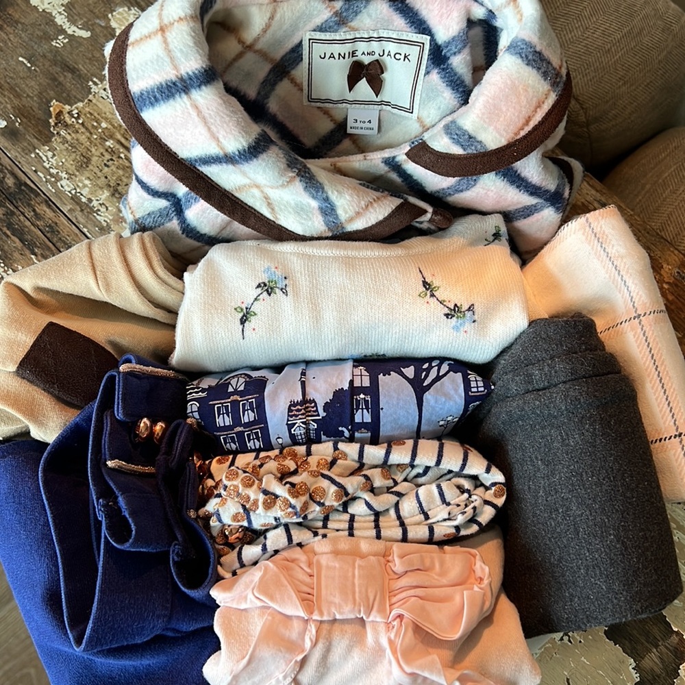 Janie and Jack Lot of size 3 and 4 girls clothes